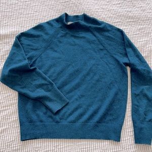 cashmere raglan mockneck sweater